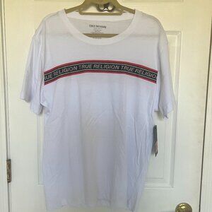 Tru Religion Men's White Tee Size L